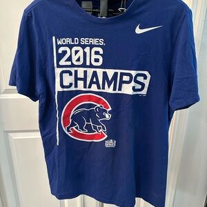 Nike Royal Blue 2016 World Series Champs Chicago Cubs Tee